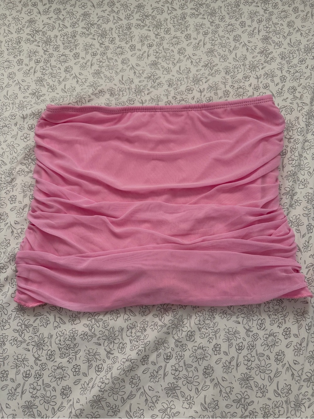 Women's Pink Ruched Tube Skort